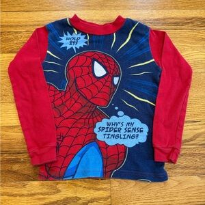 Vintage 90s Spider-Man T-shirt, Long Sleeve Marvel Comics, Youth Small Kids